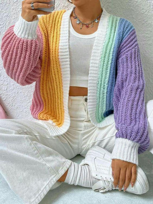 Crochet Pattern Colorful Cardigan PDF Digital Download